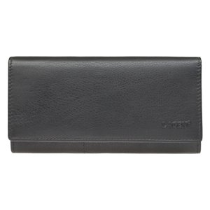 Lagen Dámská peněženka kožená W-102/L - černá - BLK