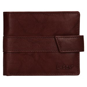 Lagen pánská peněženka kožená V-03-hnědá - BRN