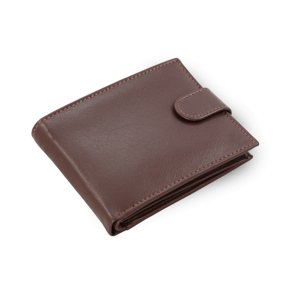 Tmavě hnědá pánská kožená peněženka se zápinkou 513-1904-47