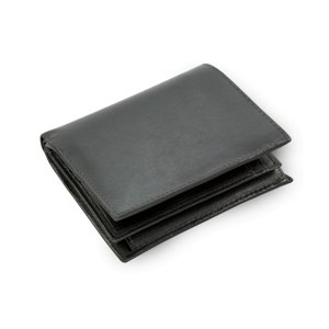 Černá pánská kožená peněženka pro dvě měny 514-2212-60