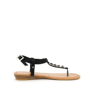 Sandále s hadím páskem Claudia Ghizzani černé Velikost: 36