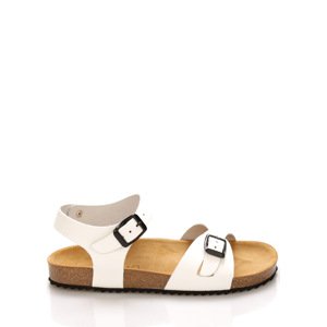 Bílé kožené zdravotní sandály EMMA Shoes Velikost: 37