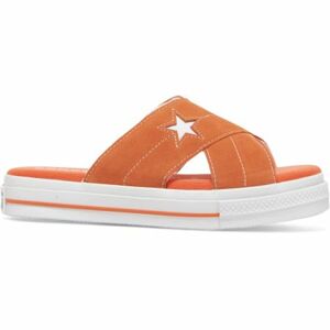 PANTOFLE CONVERSE One Star Sandal WMS - oranžová